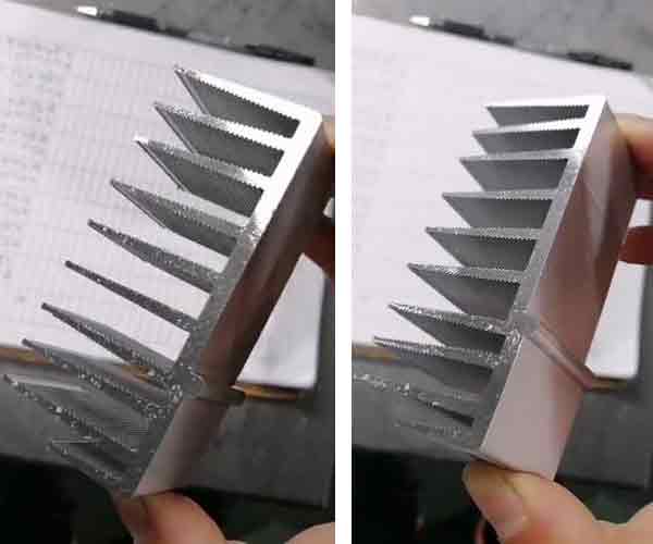 分離式散熱器型材切割機450無毛刺，光亮平整，精度高